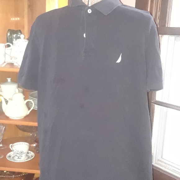 Size Large nautica navy blue polo shirt - Picture 4 of 9